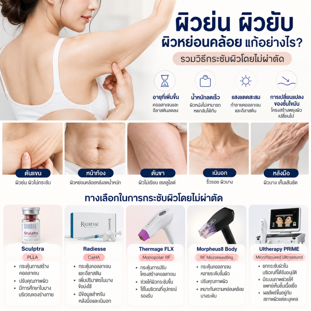 ผิวหย่อนคล้อยตามร่างกาย